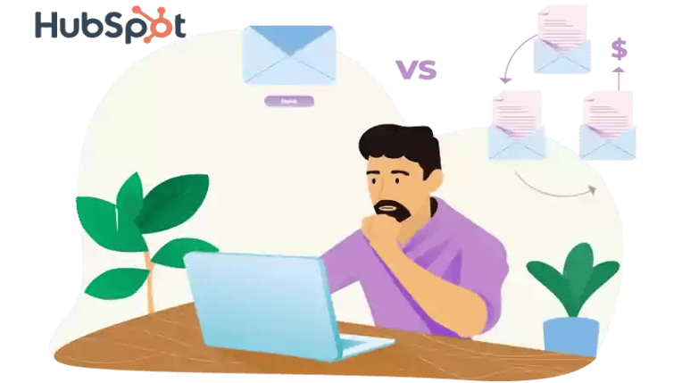 HubSpot 营销电子邮件与销售电子邮件：我该用什么？